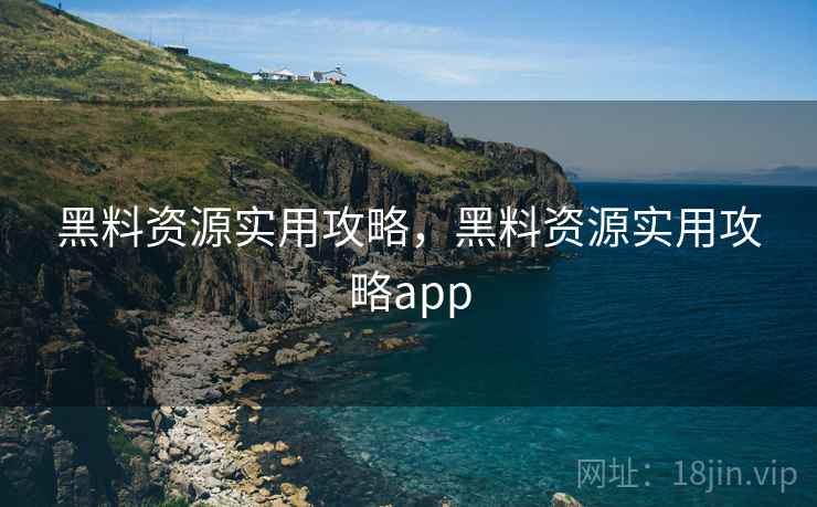 黑料资源实用攻略，黑料资源实用攻略app