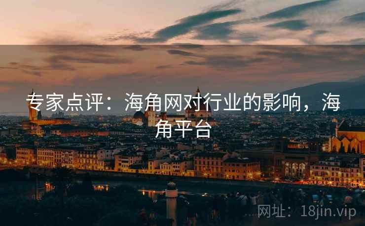 专家点评：海角网对行业的影响，海角平台