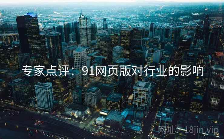 专家点评：91网页版对行业的影响