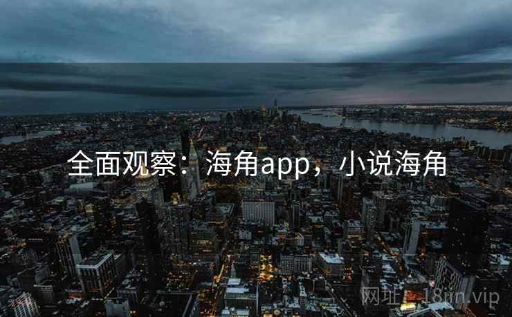 全面观察：海角app，小说海角