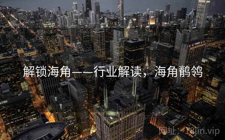 解锁海角——行业解读，海角鹡鸰